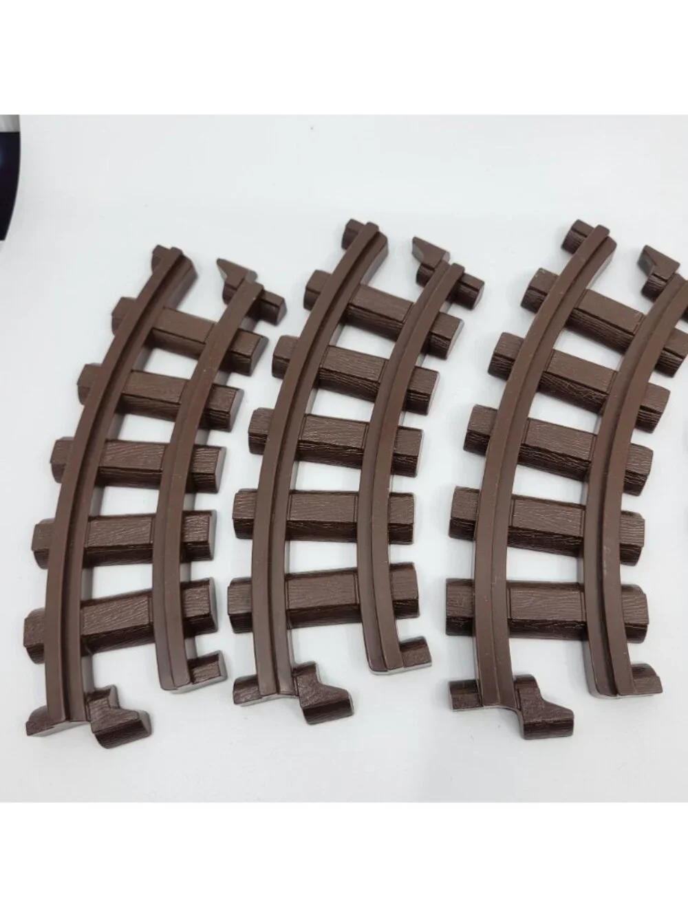K'NEX Lincoln Logs Lot of 8 Replacement Dark Brown Train Tracks